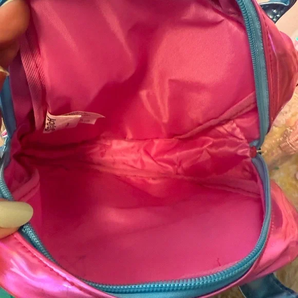 Bundle Disney Stitch Rainbow Holographic Kids Backpack - Blue Pink - Picture 3 of 5